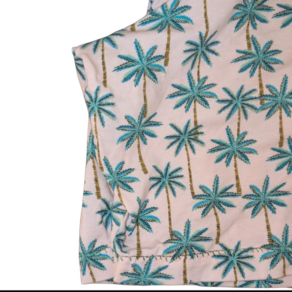 Handmade Women's Palm Tree Pajama Shorts Set (Fits Like L) - Picture 11 of 11